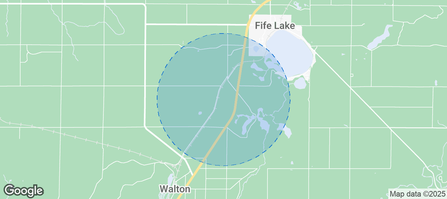 Map of Airbnb listings in Fife Lake Township