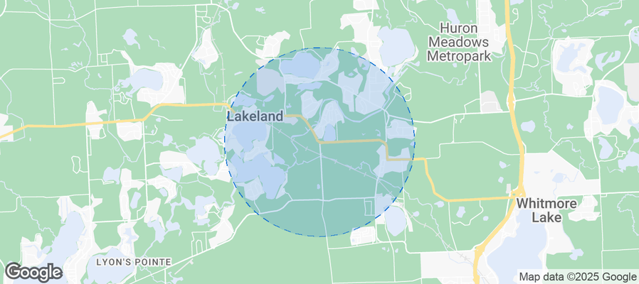 Map of Airbnb listings in Hamburg Township