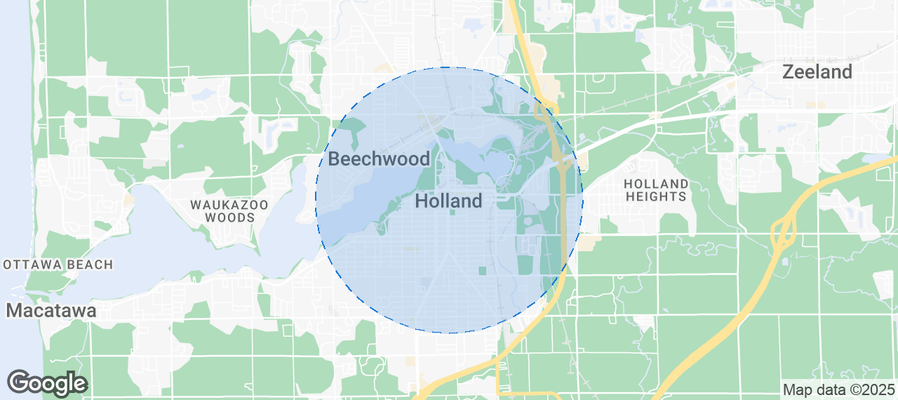 Map of Airbnb listings in Holland