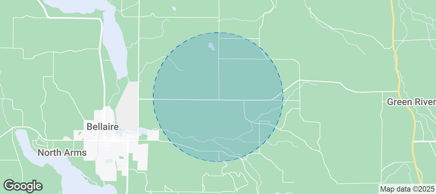 Map of Airbnb listings in Kearney Township