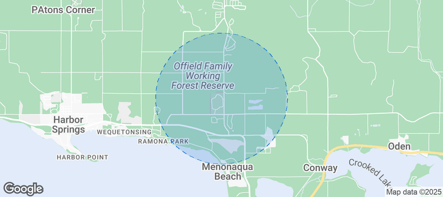 Map of Airbnb listings in Little Traverse Township