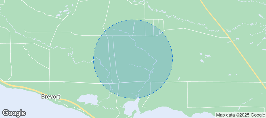 Map of Airbnb listings in Moran Township