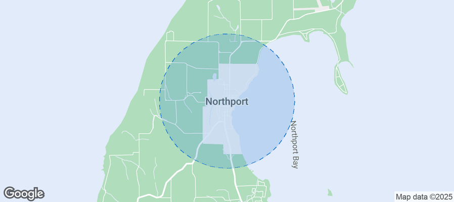 Map of Airbnb listings in Northport