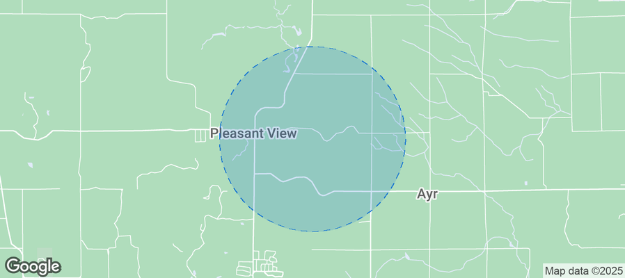 Map of Airbnb listings in Pleasantview Township