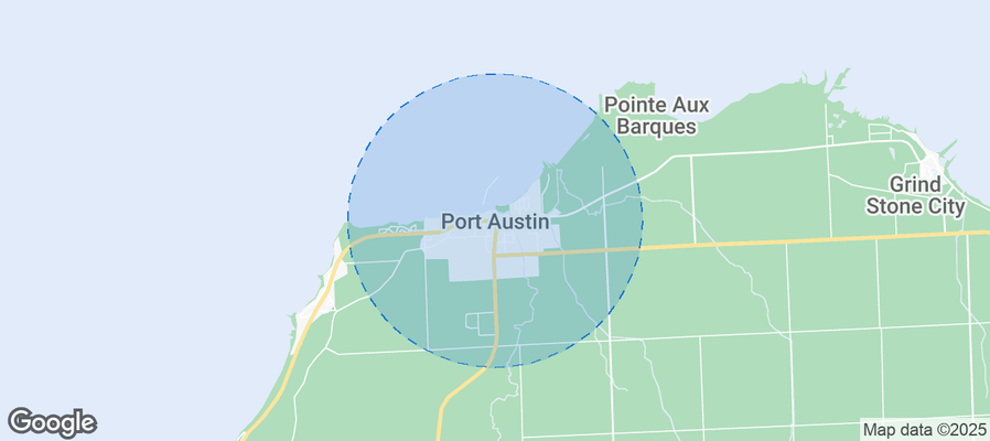 Map of Airbnb listings in Port Austin