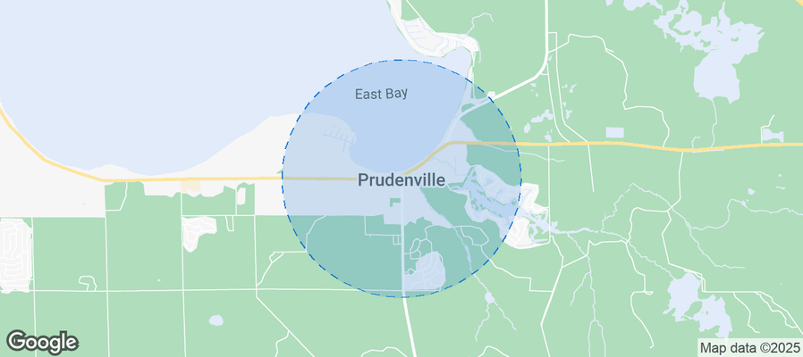 Map of Airbnb listings in Prudenville