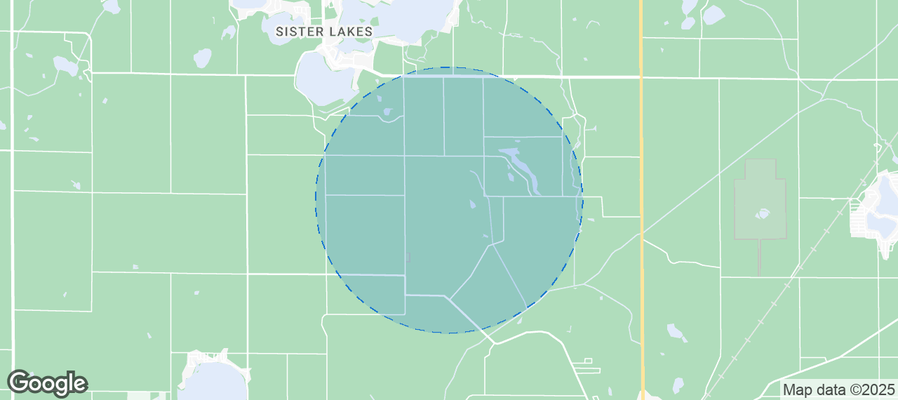 Map of Airbnb listings in Silver Creek Township