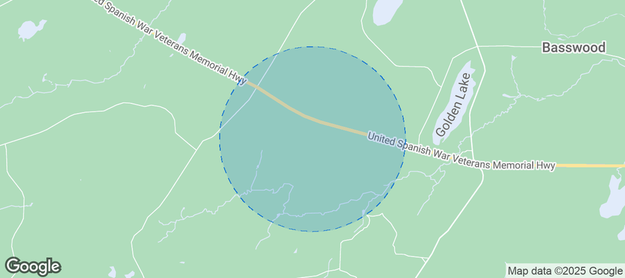 Map of Airbnb listings in Stambaugh Township
