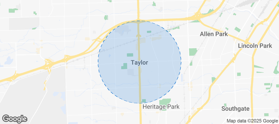 Map of Airbnb listings in Taylor