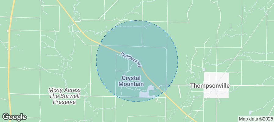 Map of Airbnb listings in Weldon Township