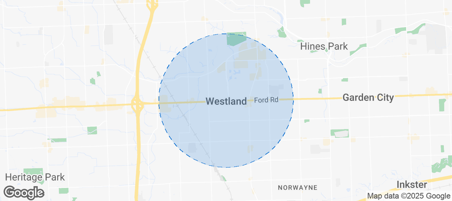 Map of Airbnb listings in Westland