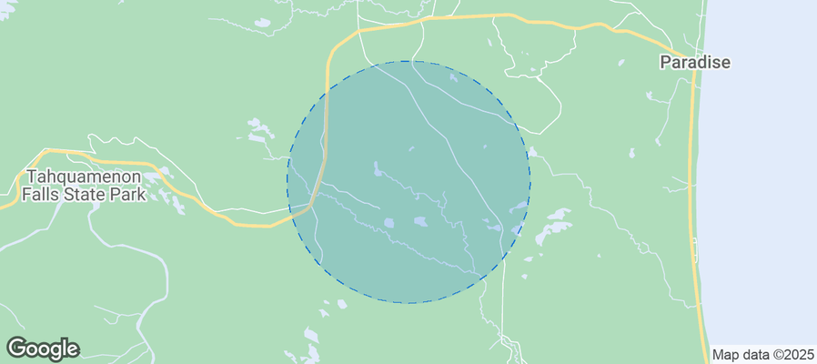 Map of Airbnb listings in Whitefish Township