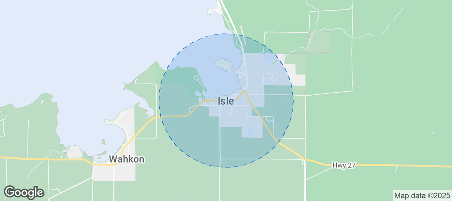 Map of Airbnb listings in Isle