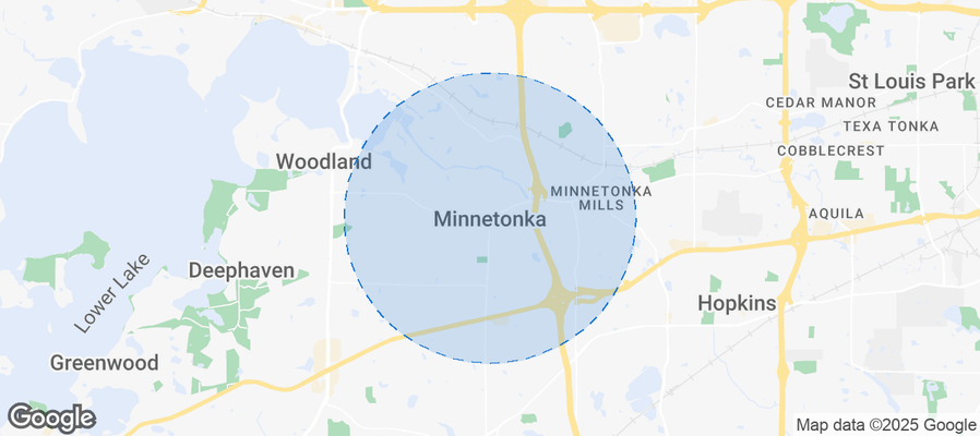 Map of Airbnb listings in Minnetonka