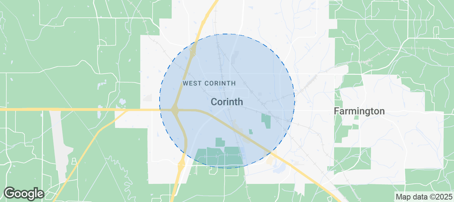 Map of Airbnb listings in Corinth