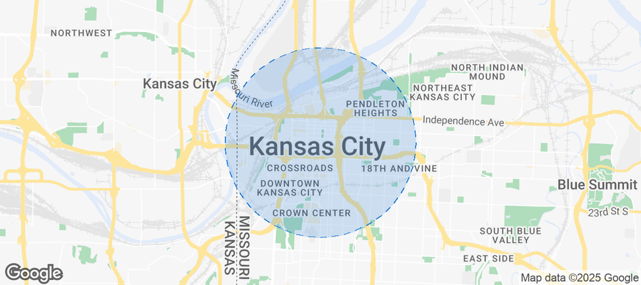 Map of Airbnb listings in Kansas City