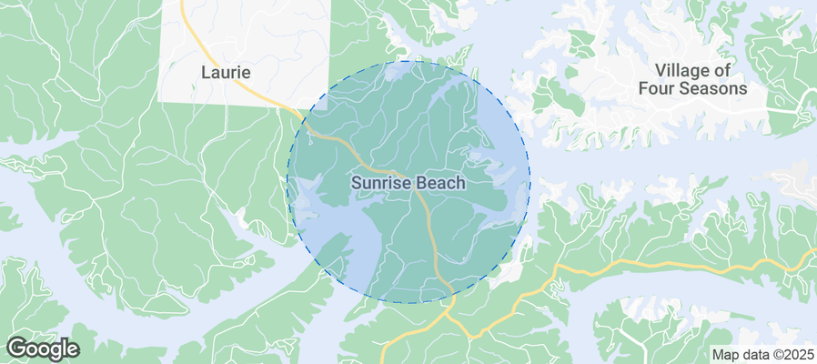 Map of Airbnb listings in Sunrise Beach