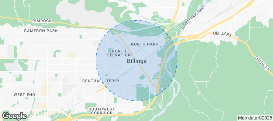 Map of Airbnb listings in Billings