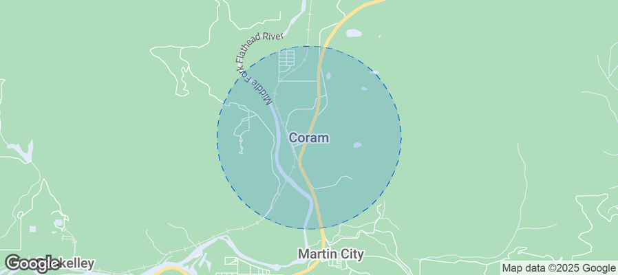 Map of Airbnb listings in Coram