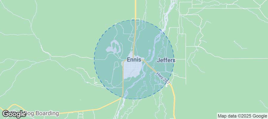 Map of Airbnb listings in Ennis
