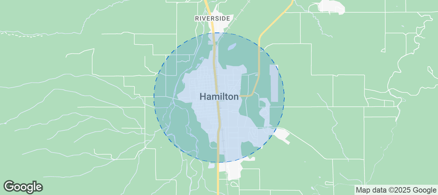 Map of Airbnb listings in Hamilton