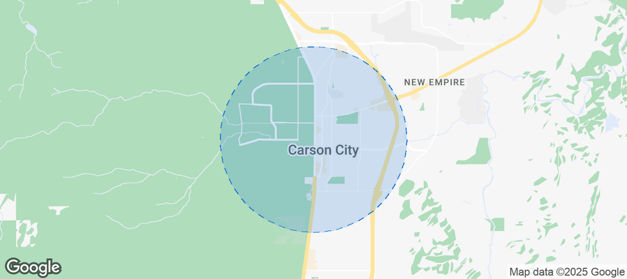 Map of Airbnb listings in Carson City