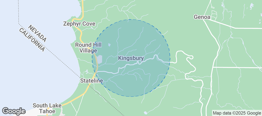 Map of Airbnb listings in Kingsbury