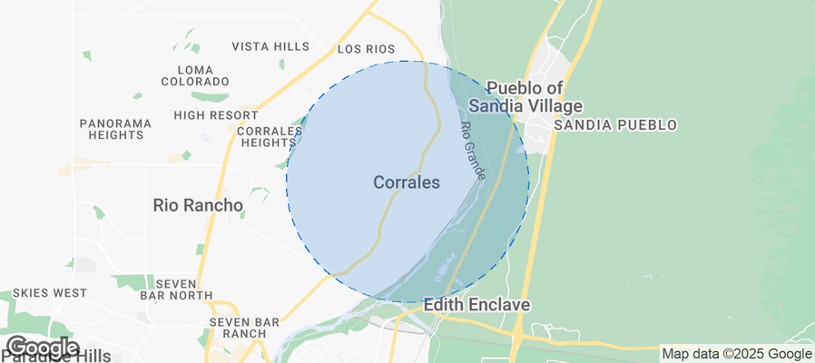 Map of Airbnb listings in Corrales