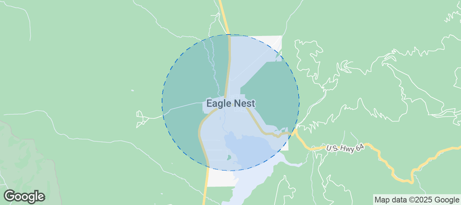Map of Airbnb listings in Eagle Nest