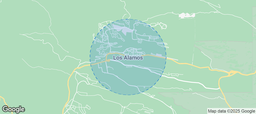 Map of Airbnb listings in Los Alamos