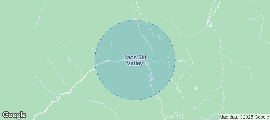 Map of Airbnb listings in Taos Ski Valley