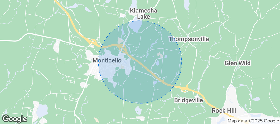 Map of Airbnb listings in Town of Thompson