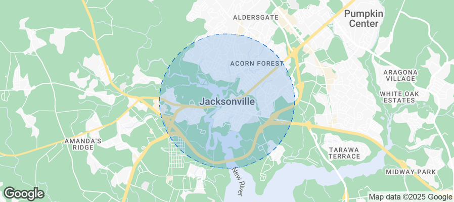Map of Airbnb listings in Jacksonville