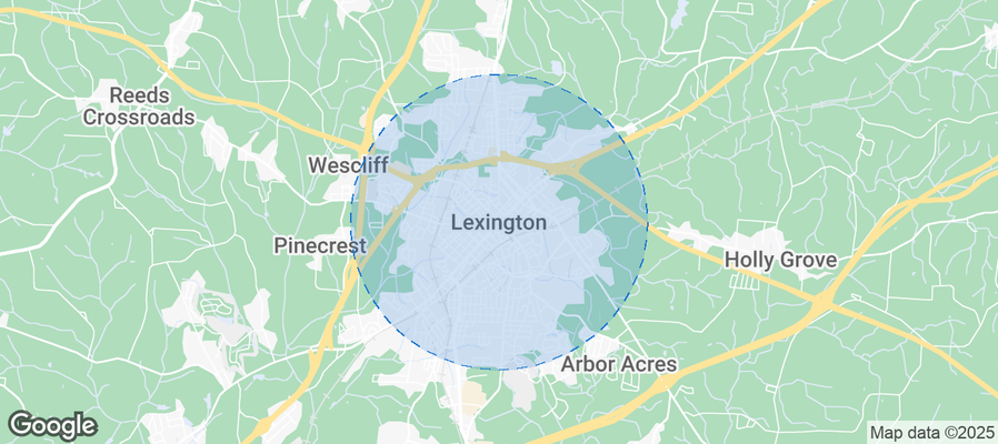 Map of Airbnb listings in Lexington