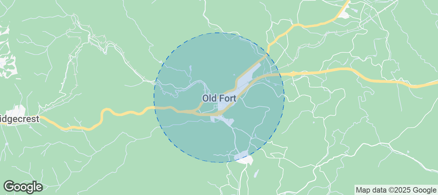 Map of Airbnb listings in Old Fort
