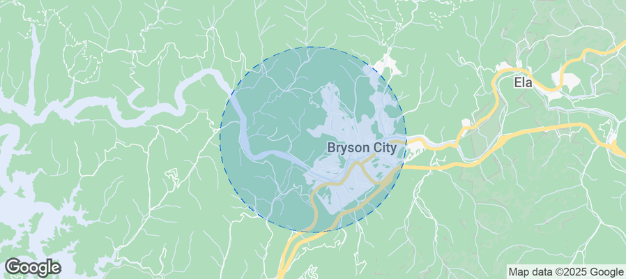 Map of Airbnb listings in Swain County