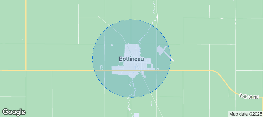 Map of Airbnb listings in Bottineau