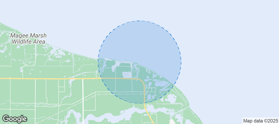 Map of Airbnb listings in Carroll Township