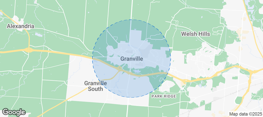 Map of Airbnb listings in Granville