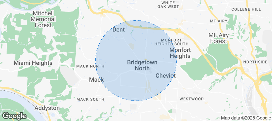 Map of Airbnb listings in Green Township