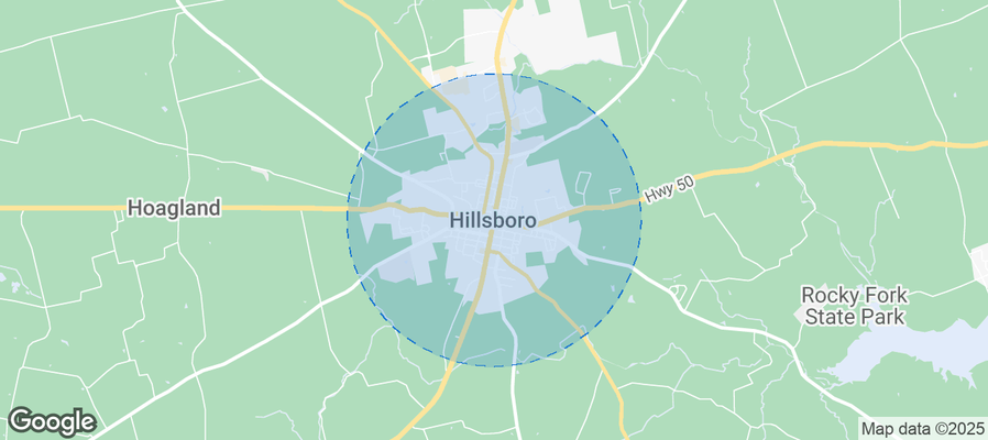 Map of Airbnb listings in Hillsboro