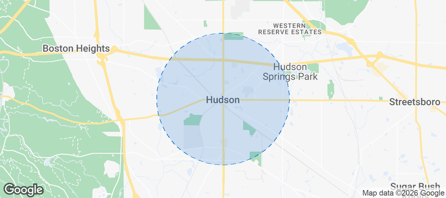 Map of Airbnb listings in Hudson