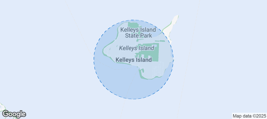 Map of Airbnb listings in Kelleys Island