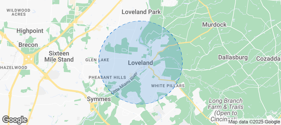 Map of Airbnb listings in Loveland