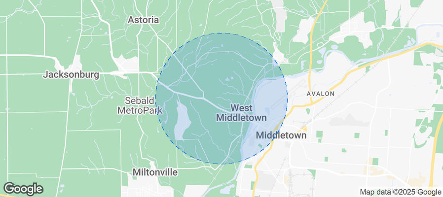 Map of Airbnb listings in Madison Township
