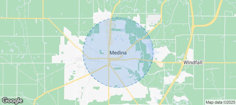 Map of Airbnb listings in Medina