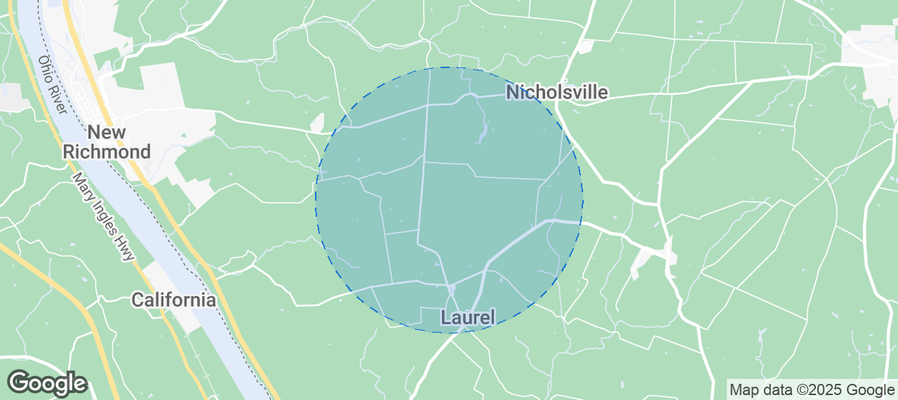 Map of Airbnb listings in Monroe Township