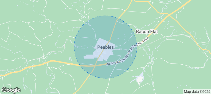 Map of Airbnb listings in Peebles
