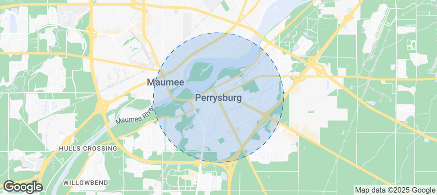 Map of Airbnb listings in Perrysburg