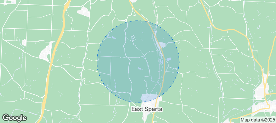 Map of Airbnb listings in Pike Township